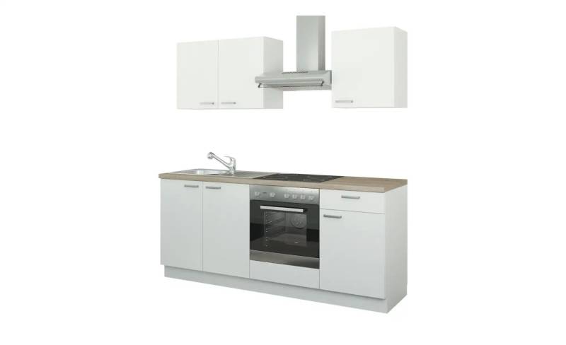 Küchenzeile mit Elektrogeräten ¦ weiß ¦ Maße (cm): B: 200 Küchen > Küchenblöcke mit E-Geräten - Möbel Kraft
