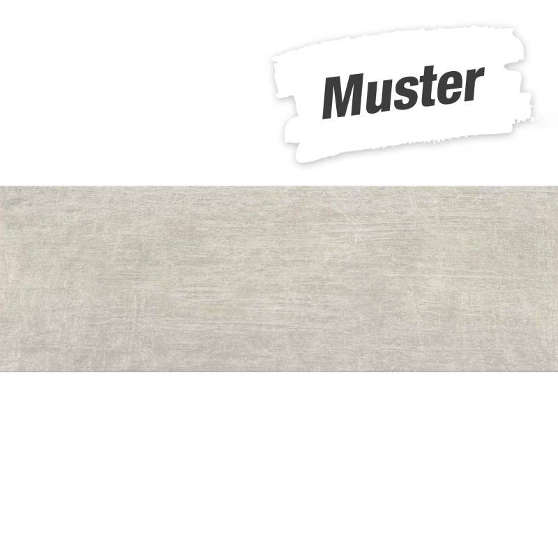 Muster zur Wandfliese 'Leeds' Steingut grau 30 x 90 cm