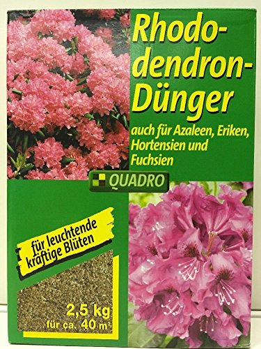 Rhododendron-Dünger 2,5 kg 40 qm Azaleen Eriken Hortensien Fuchsien