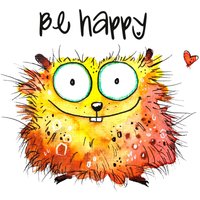 Wall-Art Wandtattoo "Happy Hamster", selbstklebend, entfernbar von Wall-Art