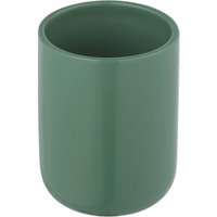 Zahnputzbecher grün Keramik H/D: ca. 10x8 cm von Allstar