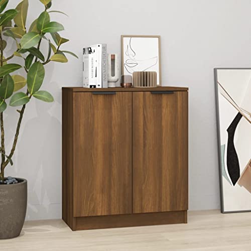 homiuse kommode mit schubladen Sideboard Braun Eichen-Optik kommode 60x30x70 cm komodenschrank schmale kommode Sideboard wohnzimm Sideboard kuch Badkommode von homiuse