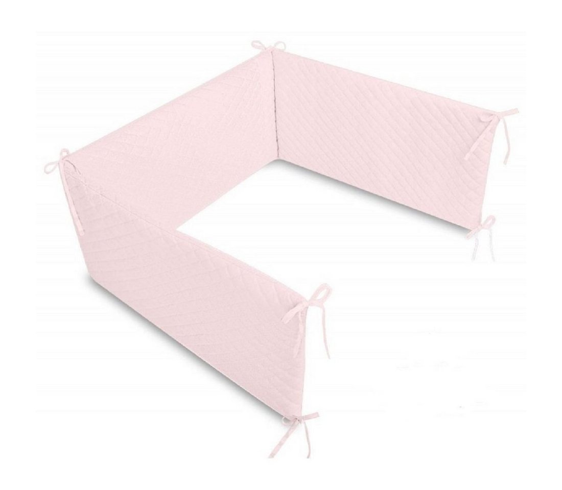 hopsibaby Bettnestchen Umrandung 180x30 GESTEPPTER SAMT BETTUMRANDUNG Kopfschutz, (1-tlg), für Kinderbett 120x60 von hopsibaby