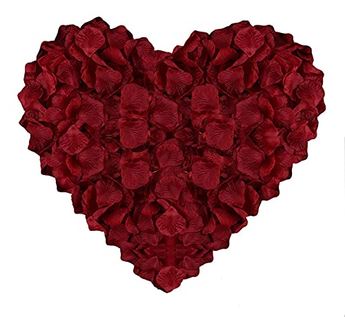 huaao 3000pcs Romantische Rosenblätter Rot Hochzeit Dekoration Romantische für Valentinstag Verlobung Geburtstag Jahrestag von huaao