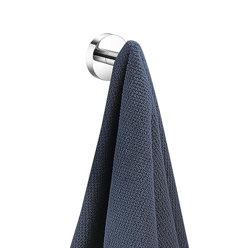 soak Luxuriöser Wandhaken für das Badezimmer - Badhaken für Handtücher - verchromt, rund, einfache Montage von iBathUK