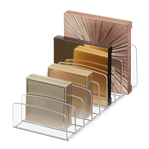 iDesign Klarheit Unterteilter Kosmetik-Organizer aus Kunststoff mit Mehreren Ebenen für Badezimmer-Zubehör, farblos, 9.25" x 3.86" x 3.2" von InterDesign