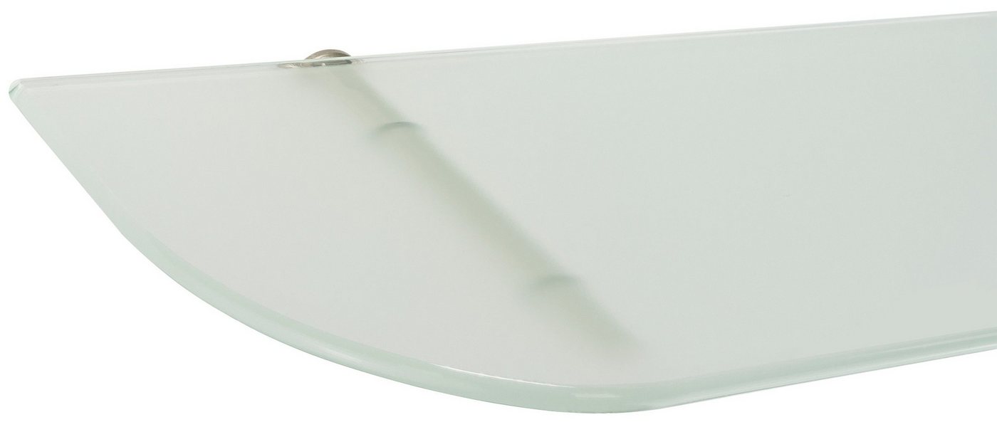 ib style Wandregal Glasregal 6mm satinert 90 x 15 cm + STICK, Glasboden aus ESG-Sicherheitsglas - Wandregal von ib style