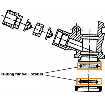 O-Ring für 5/8 Stößel für Keg - Verschluss (Korb-Fitting) (Micro Matic und Hiwi) von ich-zapfe