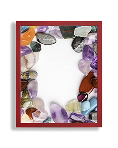 Bilderrahmen Opal X | 18x24 cm | Bordeaux Rot | Antireflex Kunstglas | Poster Puzzle Diamond Painting Drucke von arte-tuo