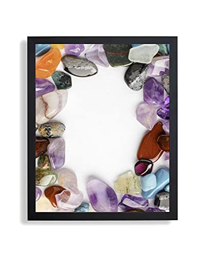 arte-tuo Bilderrahmen Opal X | 31x44 cm | Schwarz matt | Antireflex Kunstglas | Poster Puzzle Diamond Painting Drucke von arte-tuo