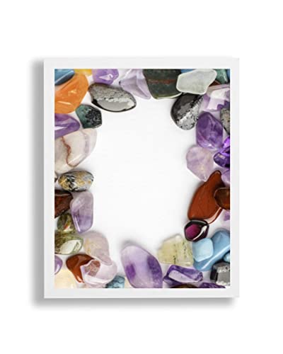 arte-tuo Bilderrahmen Opal X | 55x65 cm | Weiß matt | Antireflex Kunstglas | Poster Puzzle Diamond Painting Drucke von arte-tuo