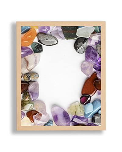 arte-tuo Bilderrahmen Opal N | 21x30 cm | Buche Dekor | klares Kunstglas | Poster Puzzle Diamond Painting Drucke von arte-tuo