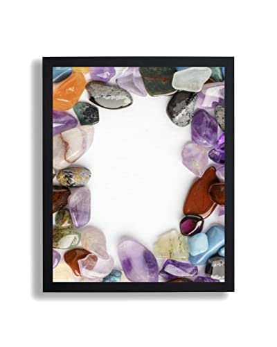 arte-tuo Bilderrahmen Opal N | 25x35 cm | Schwarz matt | klares Kunstglas | Poster Puzzle Diamond Painting Drucke von arte-tuo