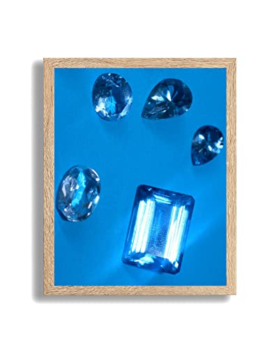 Bilderrahmen Topas N | 80x120 cm | Sonoma Oak Dekor | Kunstglas klar | Poster Puzzle Diamond Painting von arte-tuo