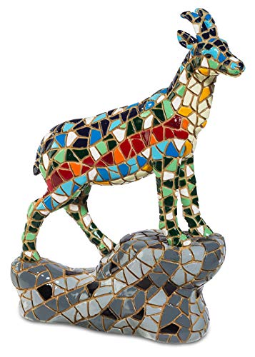 Figur aus Kunstharz, Chamois Mosaik, 12/7,5/3 cm von impexit