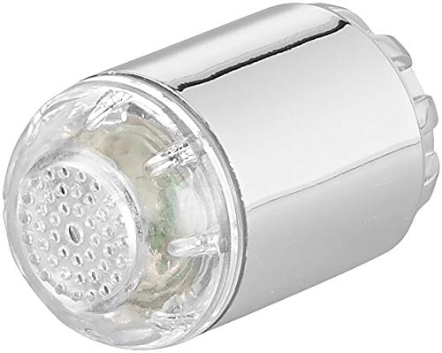 infactory LED Wasserhahn: Dynamo-LED-Wasserhahnaufsatz zur Temperaturkontrolle, leuchtet farbig (Wasserhahn LED Temperatur, Perlatoren, Batterie Leuchten) von infactory