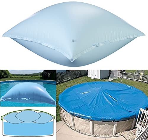 infactory Poolkissen: Aufblasbares Luftkissen mit Ösen für Pool-Abdeckplanen, 1 x 1 x 0,5 m (Winterpoolkissen, Luftkissen Pool Stahlwandkissen, aufblasbar) von infactory