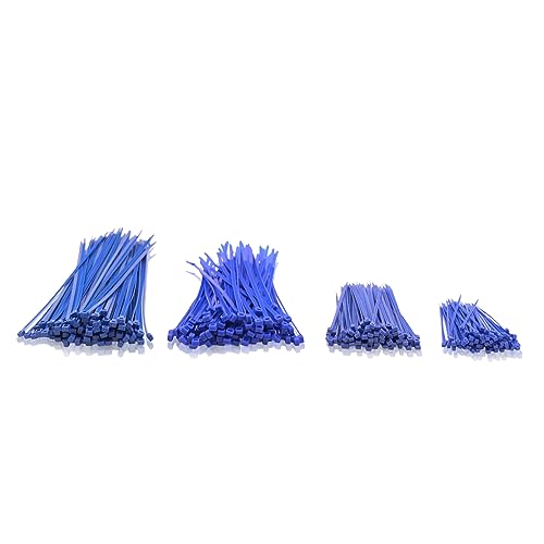 Kabelbinder-Set in Blau / 4 verschiedene Größen UV-beständig 500 Stück von intratec 100% Shopping