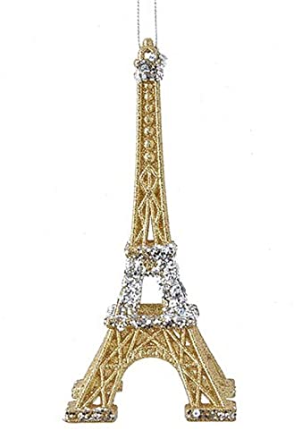 Baumschmuck Eiffelturm - Paris - Baumkugel, Weihnachtsdeko, Christbaumkugel (Gold) von itsisa