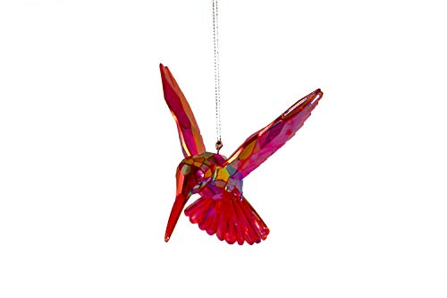Baumschmuck Kolibri, rot irisierend- Baumkugel Vogel, Weihnachtsdeko, Christbaumkugel von itsisa