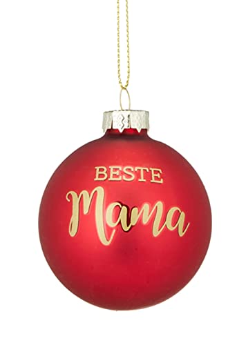 Christbaumkugel Beste Mama - Baumschmuck Familie, Baumkugel von itsisa