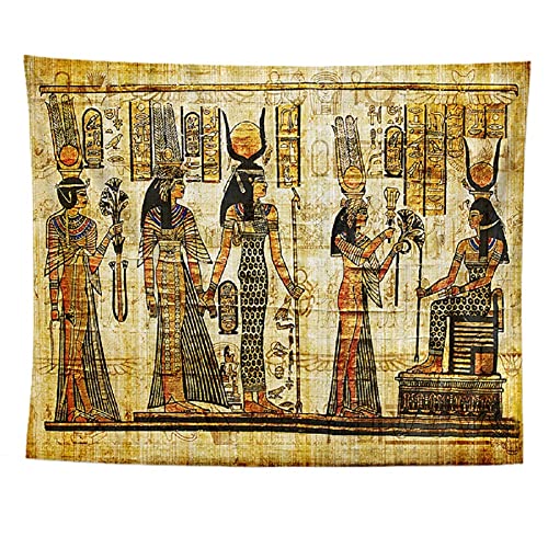 izielad Ägyptischer Tapisserie alte ägyptische Königin Nefertari mit historischem Reich Grafik Wandbehang für Schlafzimmer Wohnzimmer Schlafsaal 180X230CM 70.8X90.5IN von izielad