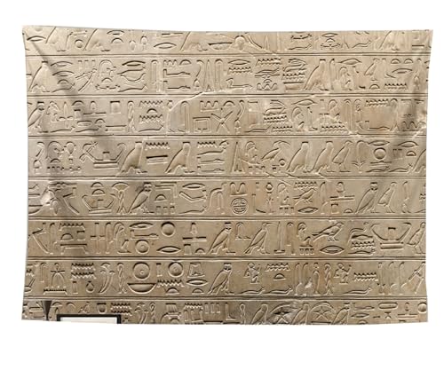 izielad Mythologie Wandteppich Antikes Ägypten ägyptische Götter Hieroglyphe Schnitzereien Wandbehang für Wohnzimmer Wohnheim 130X150CM 51X59IN von izielad