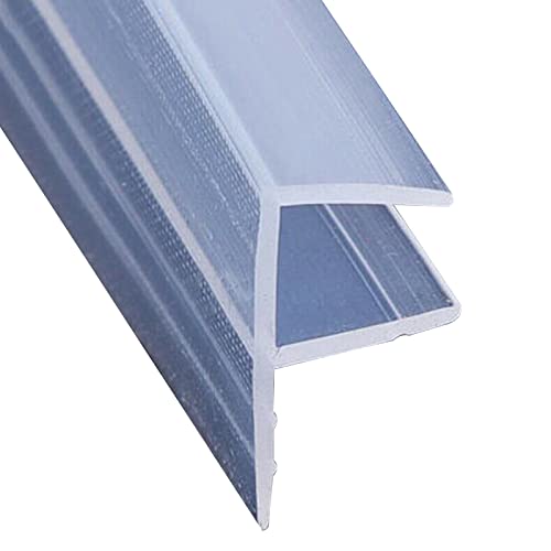 jackfru Duschdichtung 200cm, Dichtung für 8mm Glastür Duschwand, PVC Ersatzdichtung für Dusche, Wasserabweisende Duschdichtung oder Duschkabinen-Dichtung (8mm verbreitert) von jackfru