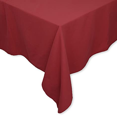 Tischdecke Tischwäsche Leinen-Optik Lissabon Uni einfarbig Tischtuch Verschiedene Größen/Farben (Granatapfel, 160 x 160 cm) von jilda-tex