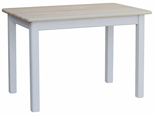 k koma Esstisch Tisch Küchentisch MASSIV Kiefer Holz weiß Honig NEU Hersteller Kiefer Lackiert (80 x 90) von k koma