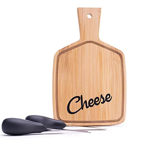 konsimo BIVALI Käsebrett Holz – Käseplatte – Käsebrett - Käsemesser Set – Käse Set - Käsebrett Mit Käsemesser - Cheese Board- Bambus von k. konsimo.