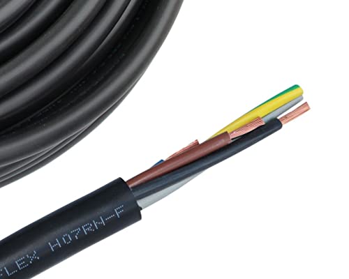 H07RN-F 5x1,5mm² Gummikabel Meterware 10-100 Meter, Länge:30 Meter von kabel-licht