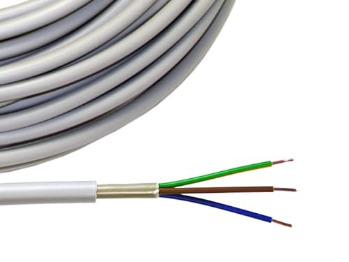 NYM-J 3x1,5mm² Feuchtraumkabel Mantelleitung 10-100 Meter, Länge:25 Meter von kabel-licht