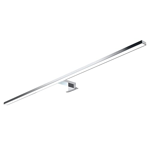 kalb | 100cm LED Badleuchte Badlampe Spiegellampe Spiegelleuchte 230V, verchromt, warmweiß von kalb Material für Möbel
