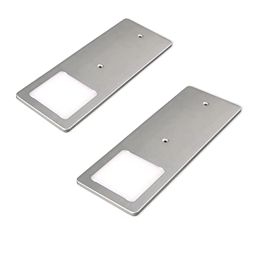 kalb | LED Unterbauleuchten silber 5W- sehr flache Küchenleuchte, Auswahl:2er Set neutralweiss von kalb Material für Möbel