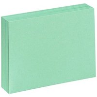 100 Karteikarten DIN A5 grün blanko von Neutral