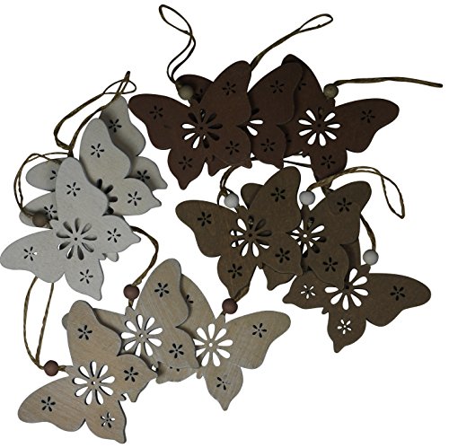 khevga 12 Deko Schmetterling Hänger Vintage 12er Set von khevga