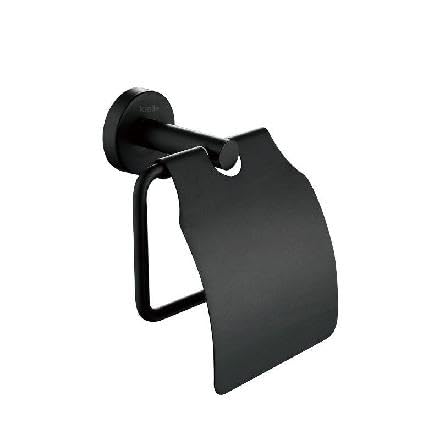 kielle Oudee - Toilettenpapierhalter mit Abdeckung, schwarz matt 40402004 von kielle