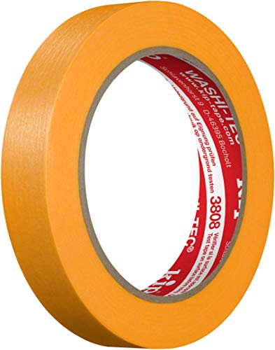 Kip 3808 Washi-Tec Premium 18 mm x 50 m Profi Goldband für scharfe Farbkanten von kip