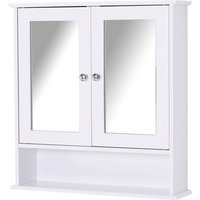 kleankin Spiegelschrank, weiß, Holz, BxHxT: 56 x 58 x 13 cm - weiss von kleankin