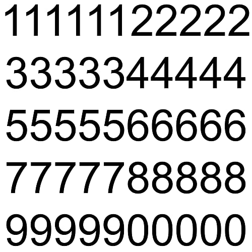 kleberio® 140 schwarze Klebezahlen 15 cm glänzend wetterfest Zahlen zum Aufkleben selbstklebende Zahlen Sticker Ziffern Nummern Zahlenaufkleber Klebenummern Hausnummer von kleberio