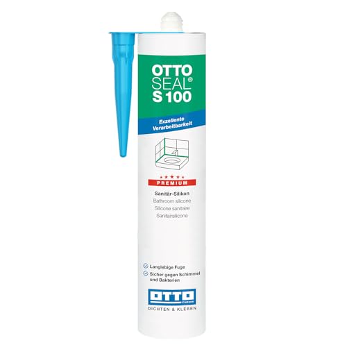 OTTOSEAL S100 Premium-Sanitär-Silikon 300ml inkl. kör4u Tülle (C25 Bermuda) von kör4u