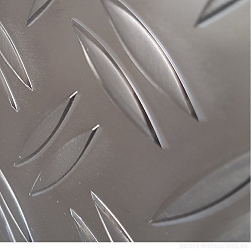 Aluminium Riffel Blech duett 1000x625mm1,5/2,0mm stark große Auswahl Tränenblech Warzenblech von kreativ bauen