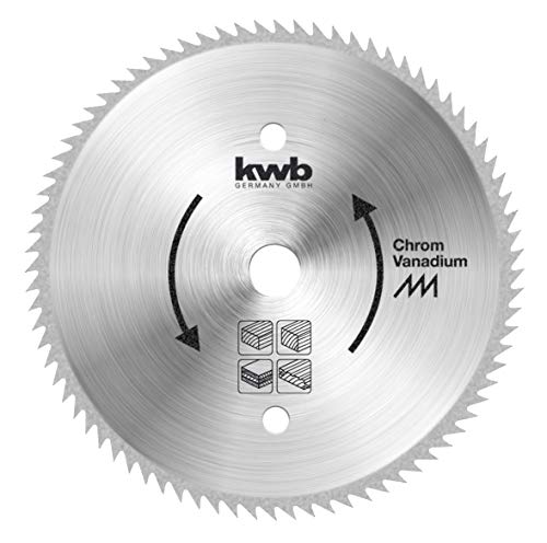 kwb Kreissägeblatt 170 x 30 mm, Made in Germany, sehr feine Schnitte, Sägeblatt geeignet für Holzpaneele, Profilholz und Weichholz von kwb