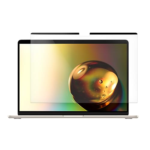 kwmobile Schutzfolie matt kompatibel mit Apple MacBook Air 15 2023 M2 (A2941) - Folie magnetisch entspiegelt - Anti-Blaulicht Displayschutz von kwmobile