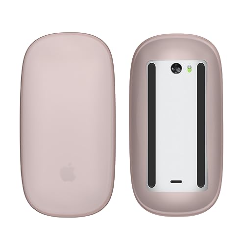 kwmobile Silikon Schutzhülle kompatibel mit Apple Magic Mouse 1/2 Hülle - PC Maus Cover aus softem Silikon - Altrosa von kwmobile