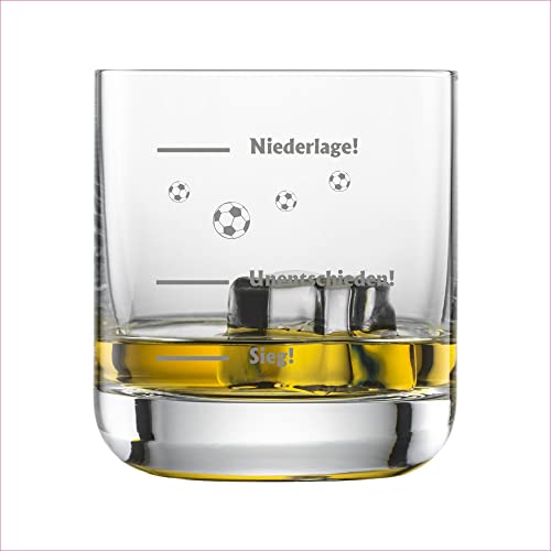 Whiskyglas mit Gravur - Geschenkidee zum Geburtstag – Geschenk für Männer und Frauen – Lustiges Geschenk – Stimmungsglas – Spieltag von laser-diele