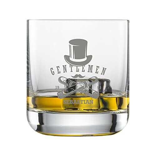 laser-diele Whiskyglas mit Name - Geschenkidee zum Geburtstag – Personalisiertes Whiskyglas mit Gravur – Geschenk für Männer und Frauen – Gentlemen 1 von laser-diele