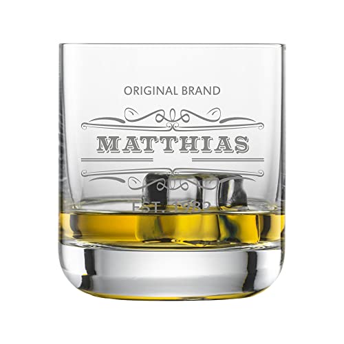 laser-diele Whiskyglas mit Name - Geschenkidee zum Geburtstag – Personalisiertes Whiskyglas mit Gravur – Geschenk für Männer und Frauen – Original Brand von laser-diele