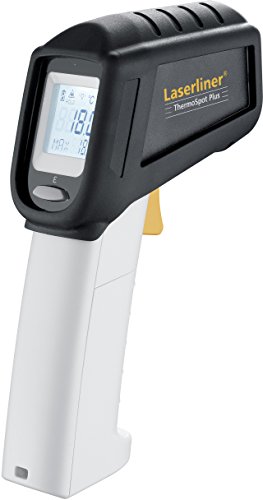 Umarex Laserliner ThermoSpot Plus Temperaturmessgeräte (Infrarot-Thermometer, für Oberflächentemperatur, 8-Punkt Laserkreis, LC-Anzeige) 082.042A von Laserliner